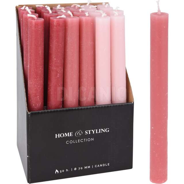 Candela rustica stelo 20cm 3ass - Principale