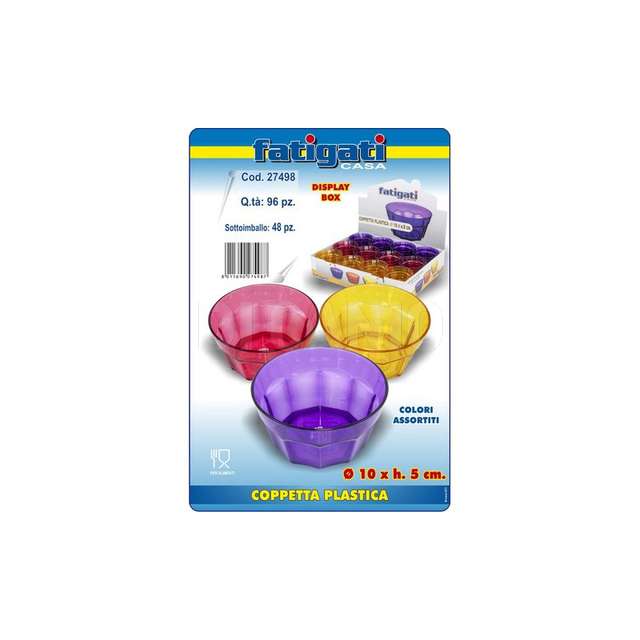 Coppetta plastica cm.10x5 (48_96) fatiga - Principale