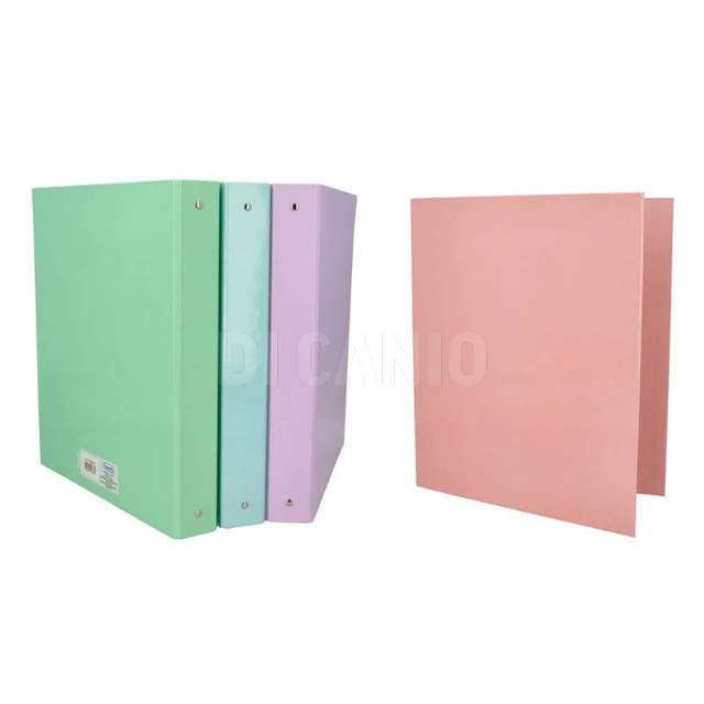 Raccoglitore 4 anelli pastello cm.22x30assortito - Principale