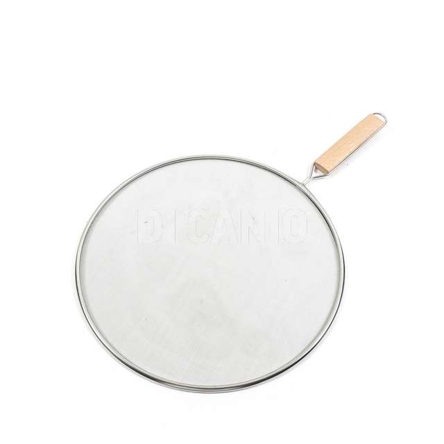 Paraspruzzi in acciaio con manico cm.29x43 - Principale