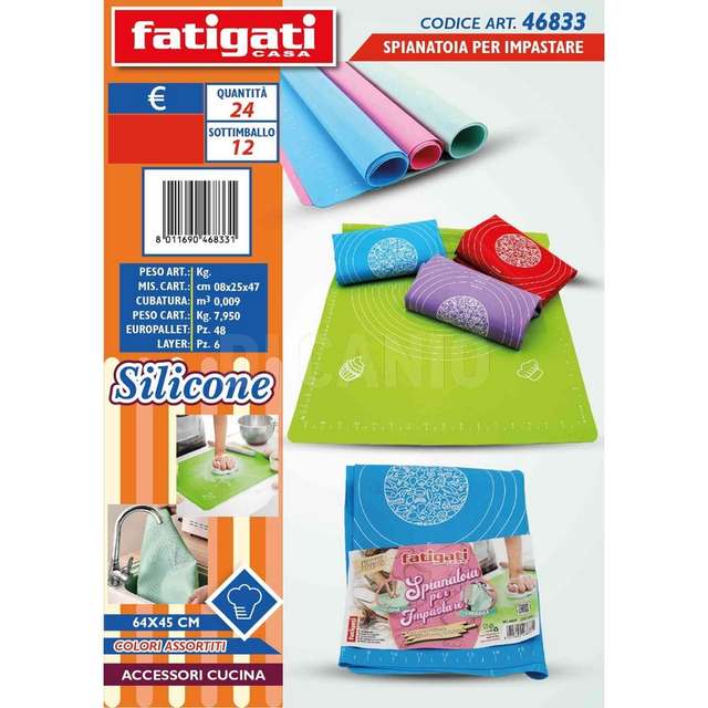 Spianatoia x impastare in silicone cm.64x45 - Principale