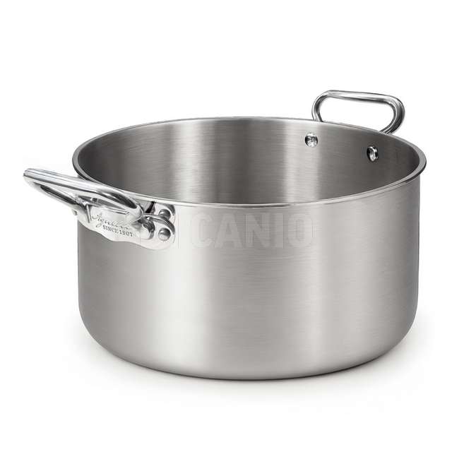 Casseruola 2 manici alta alluminio inoxcm.36 induzione 1907 agnelli - Principale