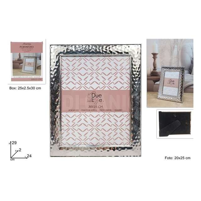Cornice portafoto cm.20x25 color argento - Principale