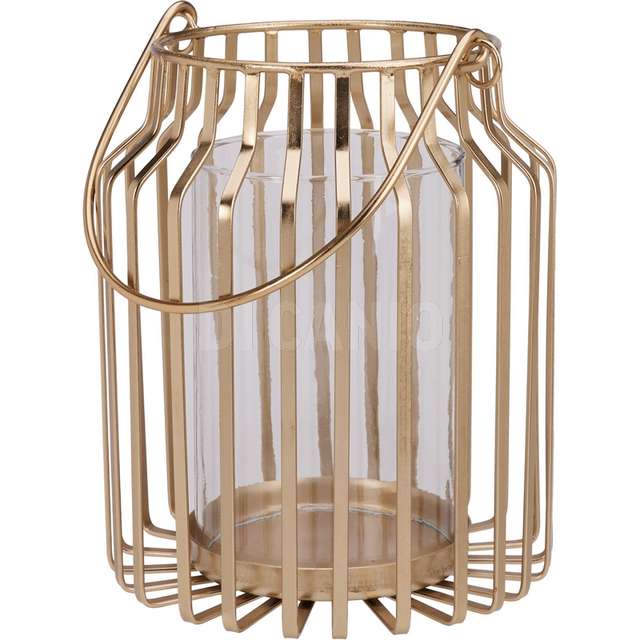 Lanterna 18x21cm oro - Principale