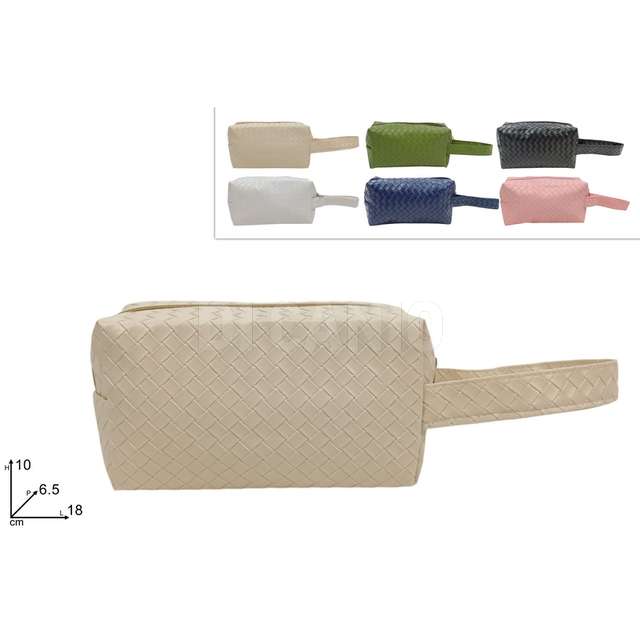 Bustina beauty cm.28x20x4 effetto pelle6 colori - Principale