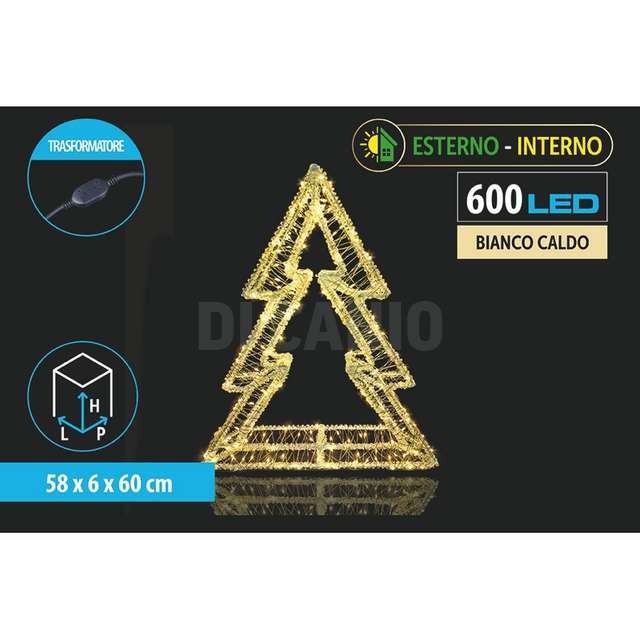 Albero metallo 58x6x60cm 600l m.36l b.caldo - Principale