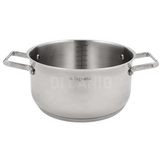 Casseruola 2 manici cm.28 grancucina icoa acciaio - Principale