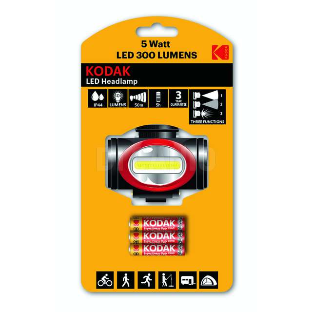 Torcia led 300 lumesns 5 watt + 3 ministilo kodak - Principale