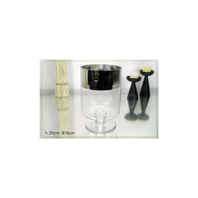Vaso calice tondo trasparente c_silver (4) gt - Principale