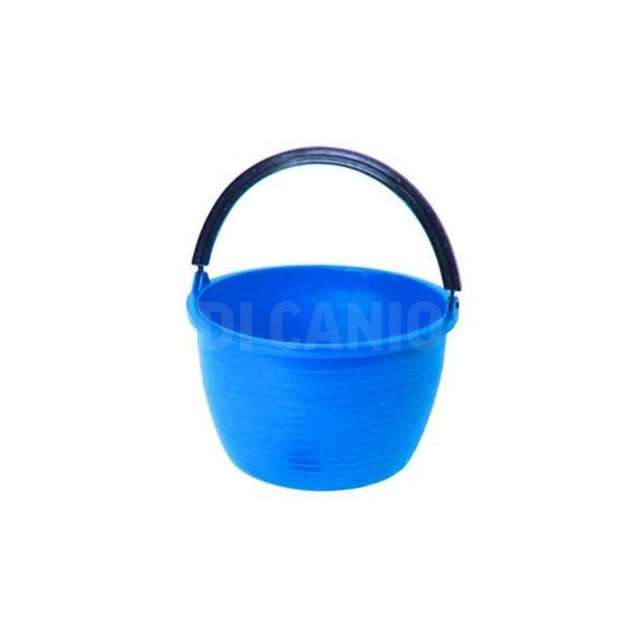 Paniere agricolo azzurro/giallo ocra/rosso veneziano ecoplast - Principale