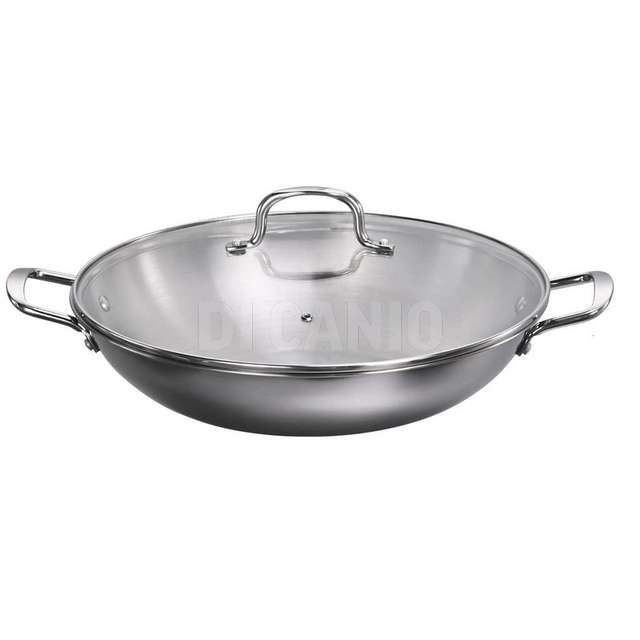 Wok cm.36 acciaio inox duna borella - Principale