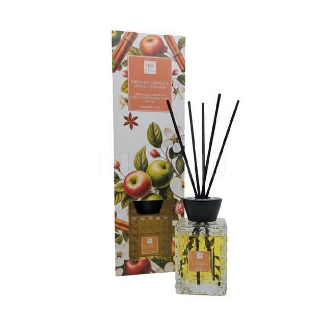 Diffusore di fragranza bottiglia prisma120 ml mela e cannella - Principale