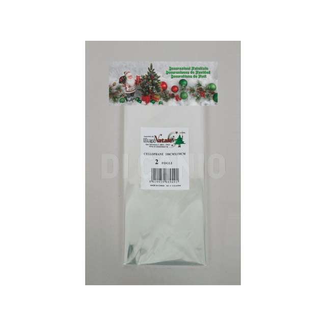 2 fogli cellophane trasparenti cm.100x130 in busta - Principale
