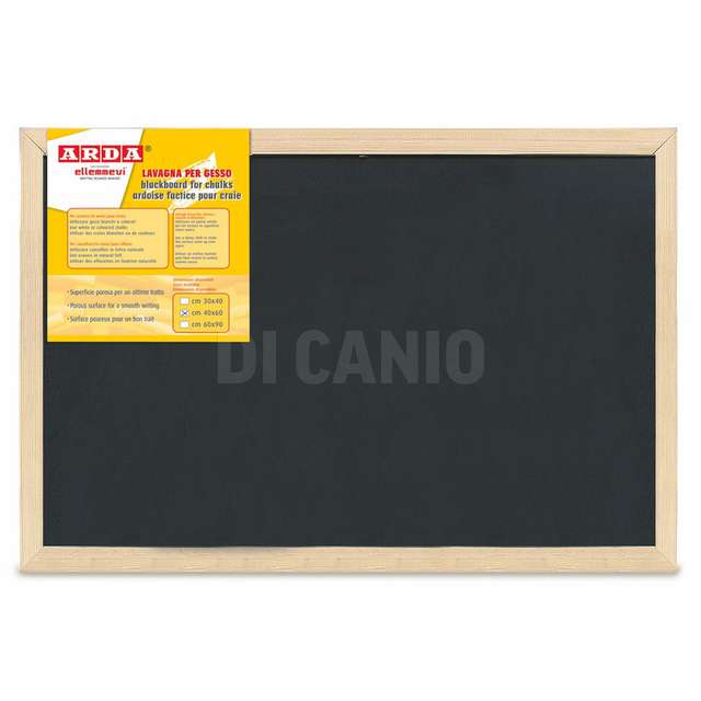 Lavagna nera 40x60 corn legno arda - Principale