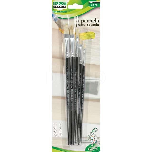 Pennello spatola blister 5pz lebez.-577b - Principale
