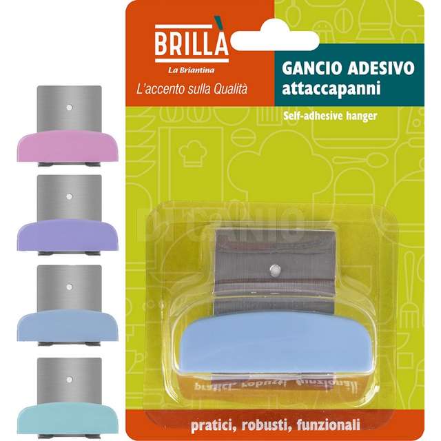 Gancio attaccapanni colori assortiti labriantina - Principale