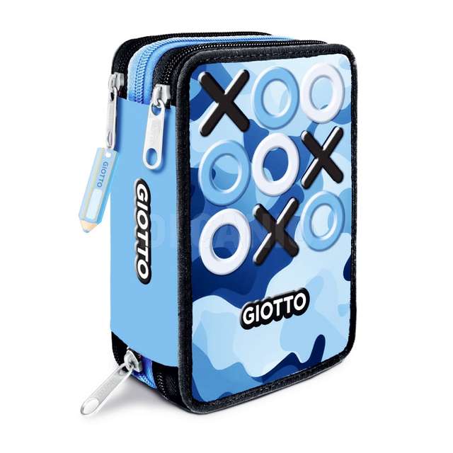 Astuccio 3 zip giotto assortito fila - Principale