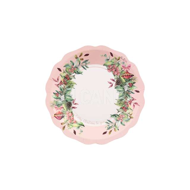 Set 8 piatti new liberty cherry christmas cm 21 - Principale
