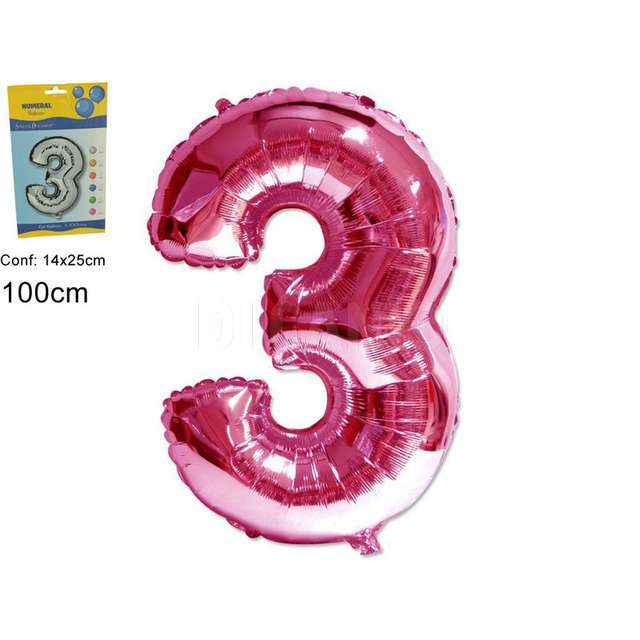 Pallone elio numero 3 fucsia due esse - Principale