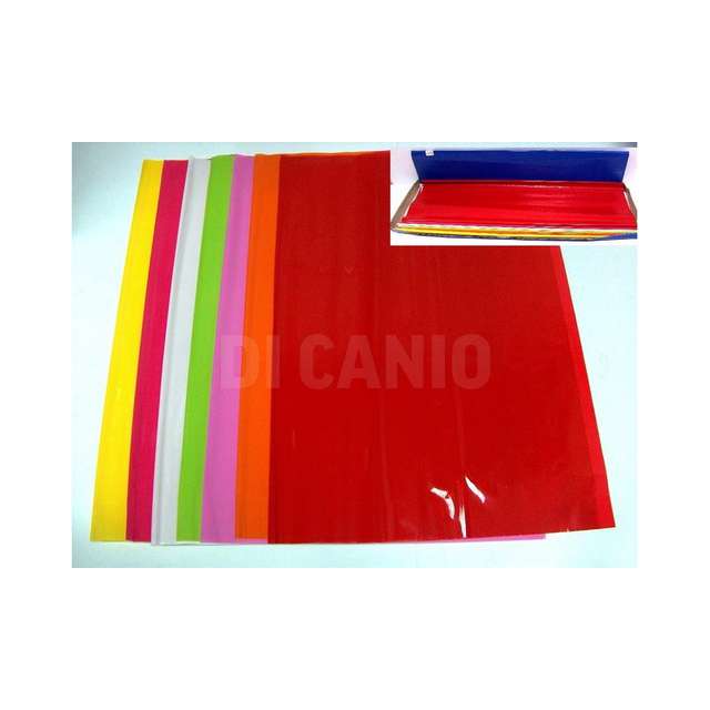 Foglio carta lucida a righette l. 100x70cm. 7colori creare - Principale