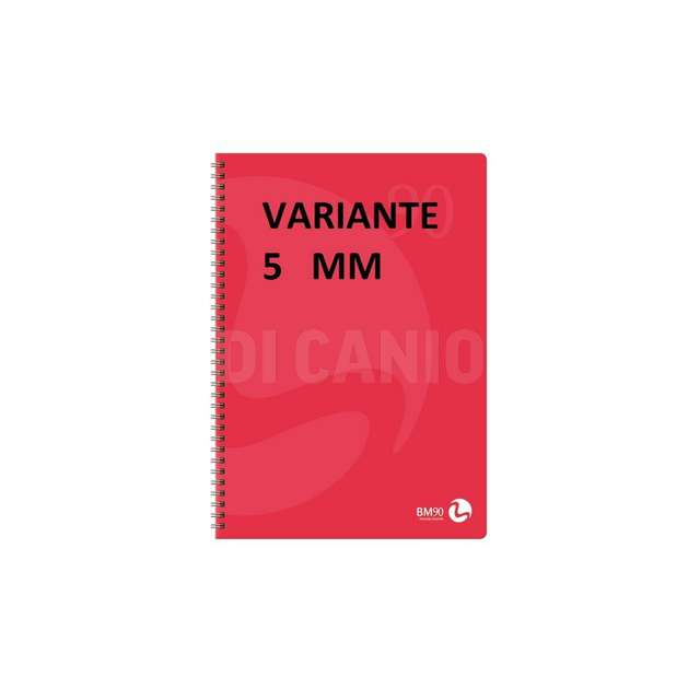 Quaderno spiralato 21x29.7 col. 5mm s_fori bm - Principale