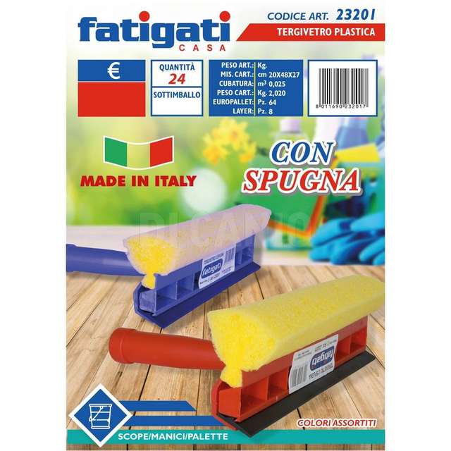 Tergivetro plastica c/spugna - Principale