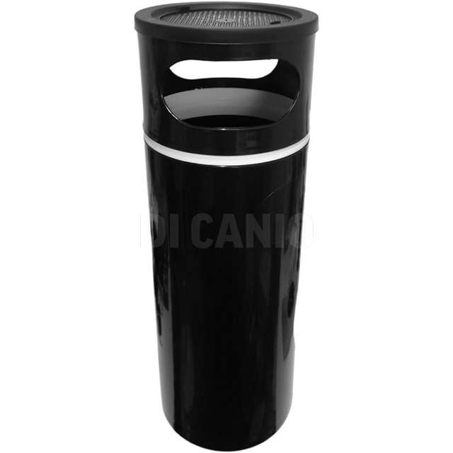 Portacenere cigar super nero con piatto ignifugo cm.25x70h - Principale