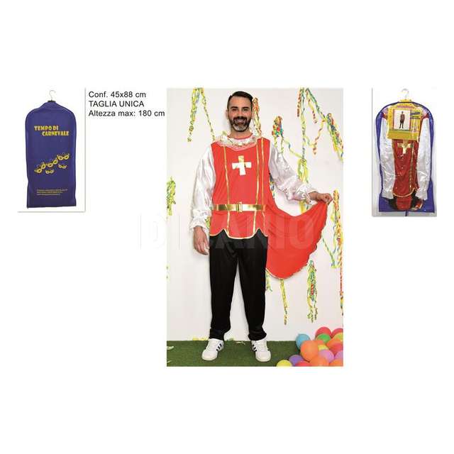 Vestito moschettiere adulto d - Principale