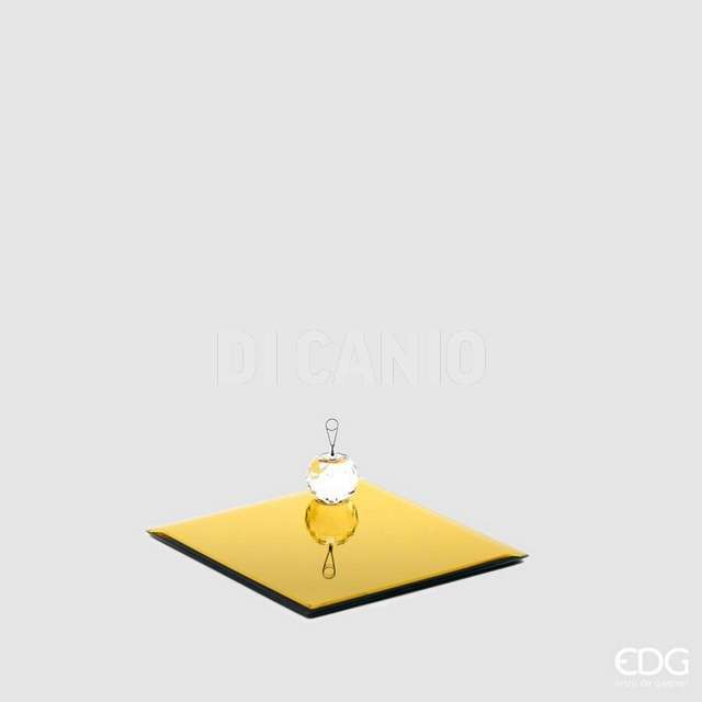 Base specchio quadrato 20x20 oro - Principale
