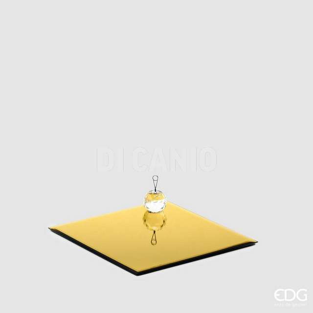 Base specchio quadrato 25x25 oro - Principale