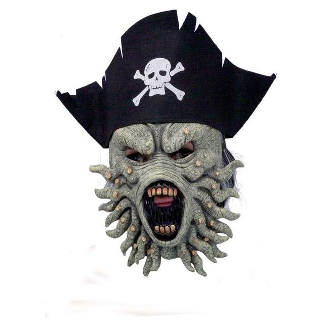 Maschera pirata con tentacoli fiori 68156 - Principale