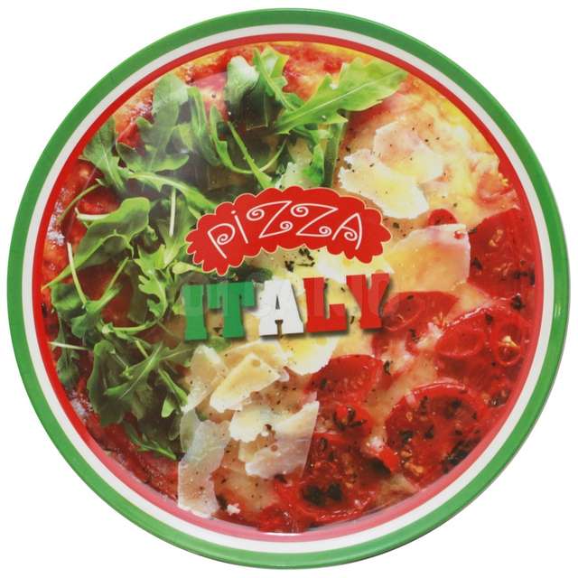 Piatto pizza melamina decorato cm.33 - Principale