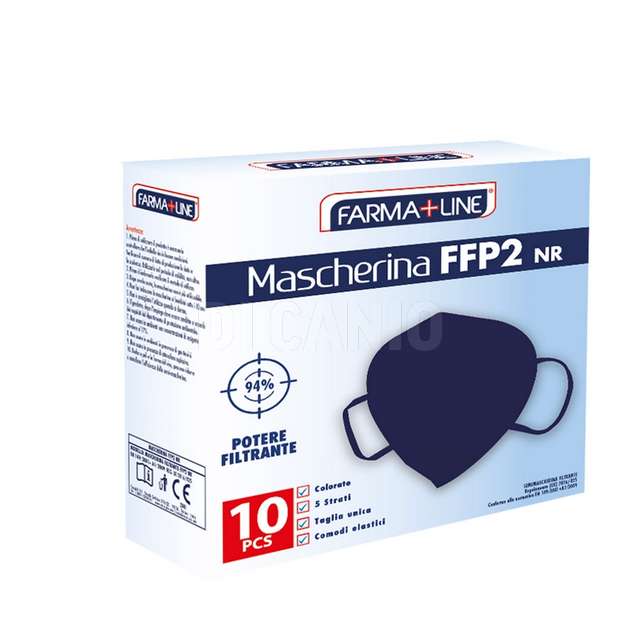 Mascherina ffp2 nera farmaline - Principale