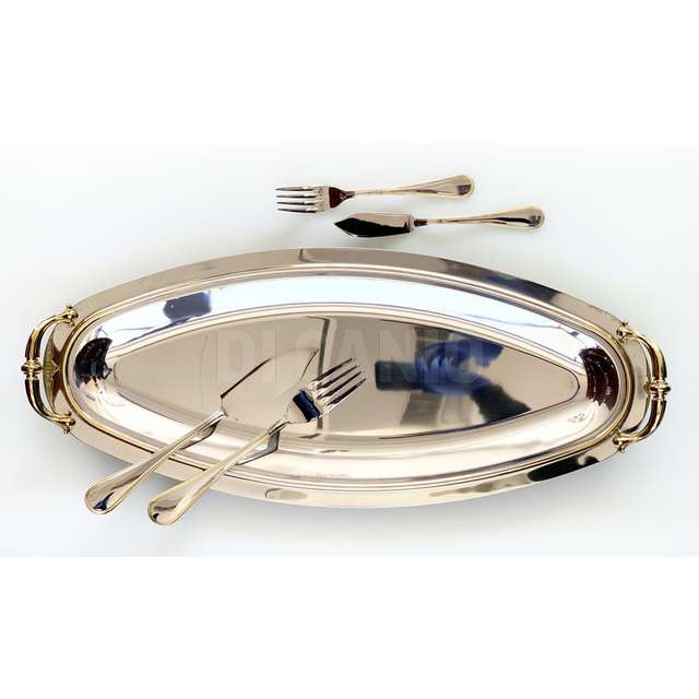 Servizio pesce 27 pz oxford filo oro acciaio 18/10 - Principale
