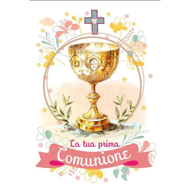 Bigliettino flash card comunione - Principale