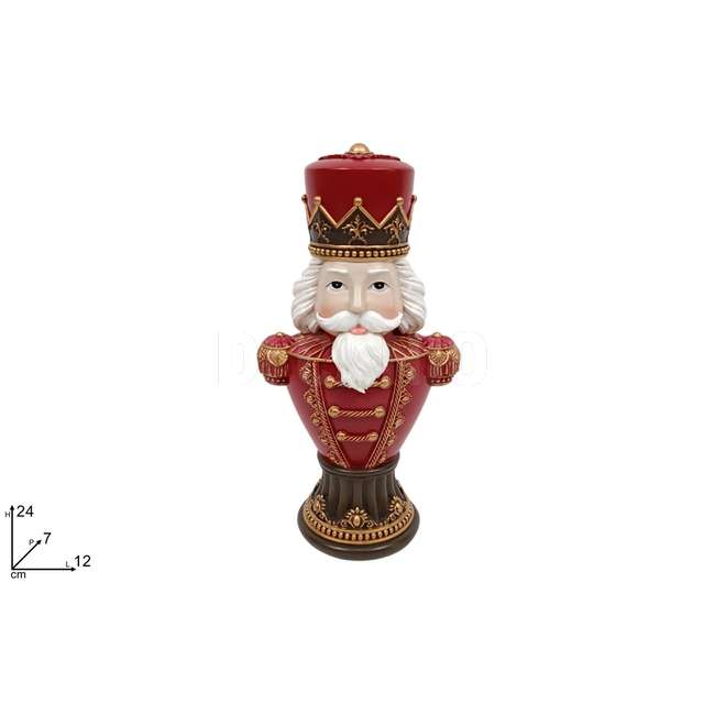 Soldato schiaccianoci decorato 24 cm. - Principale