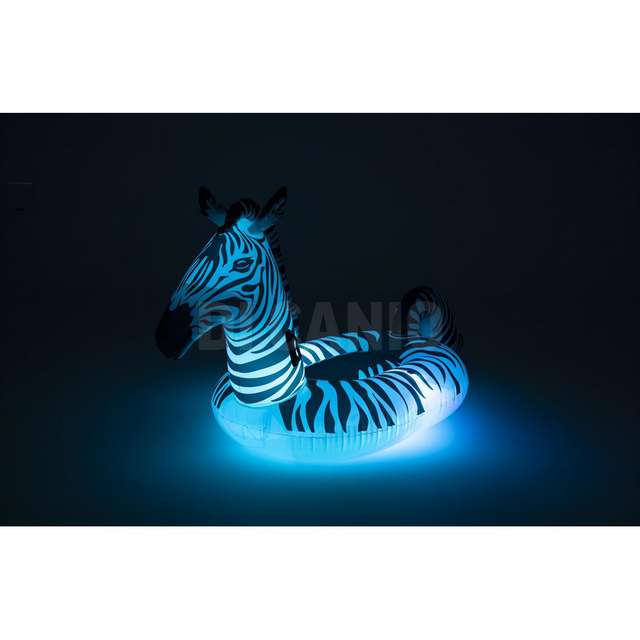 Cavalcabile fashion zebra cm. 254x142 con luci led best way - Principale