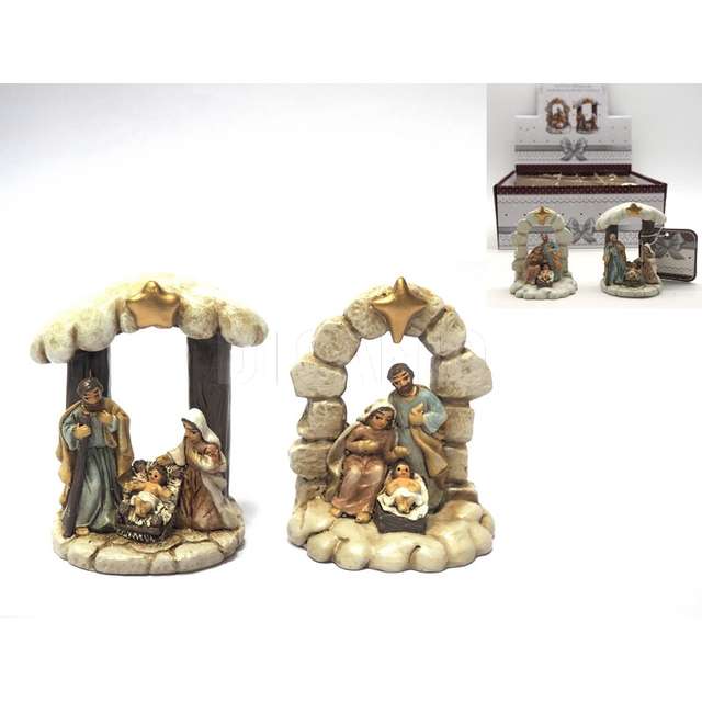 Nativita piccola su base roccia-pietre con stella(faccia normale)2ass - Principale