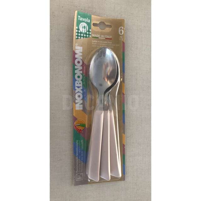 Blister 6 pz cucchiaio pastello beige - Principale