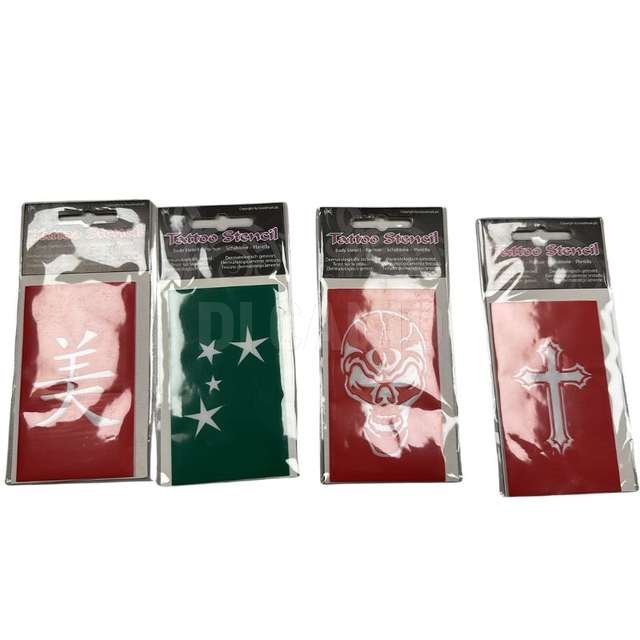 Stencils 10 disegni tattoo assortiti - Principale