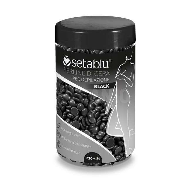 Perline cera depilazione 220ml black - Principale