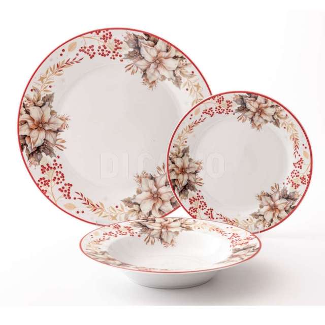 Serv. patti 18 pz charme natale 2 borella - Principale