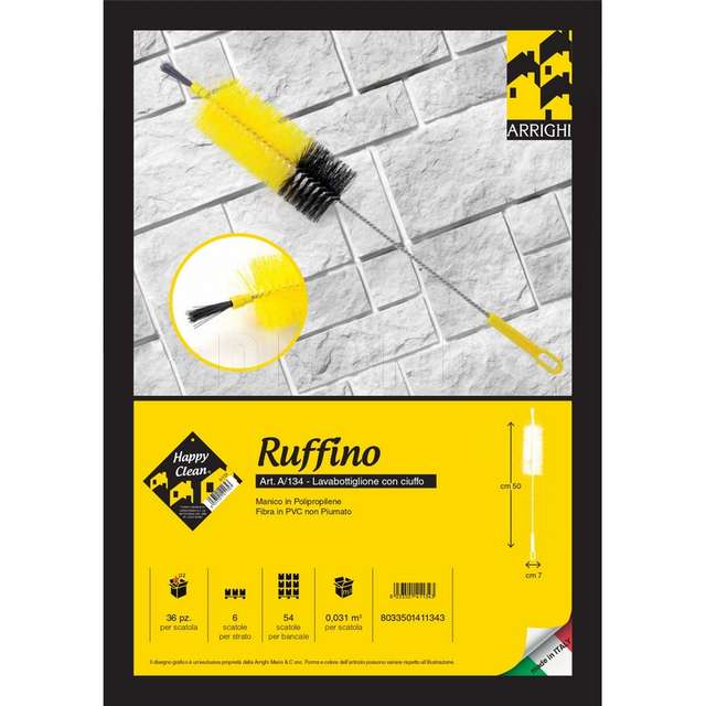 Lavabottiglie con ciuffo ruffino cm,50 fibra in pvc non piumato - Principale
