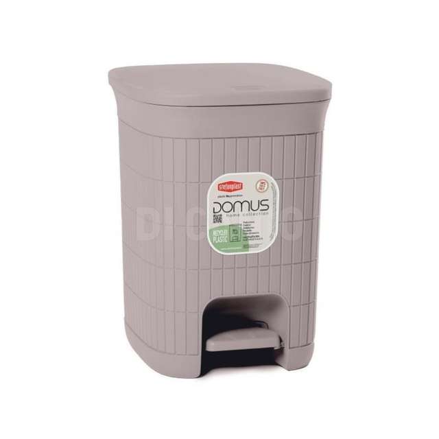 Pattumiera domus lt.20 greige stefanplast - Principale