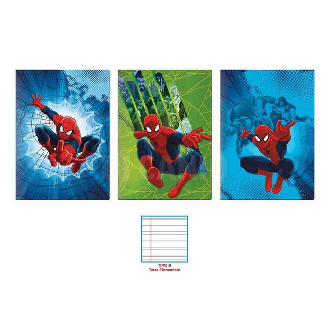 Quaderno a4 spiderman rig.b mc.-sp0153-b - Principale