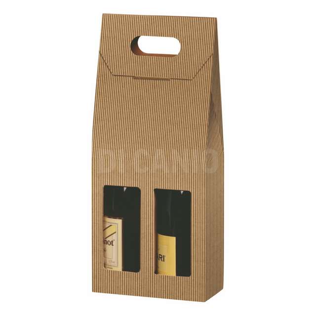 Scatola cartone vino colore avana_2 posti art.20-19 - Principale