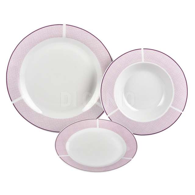 Serv. piatti 18 pz charme lilla. - Principale