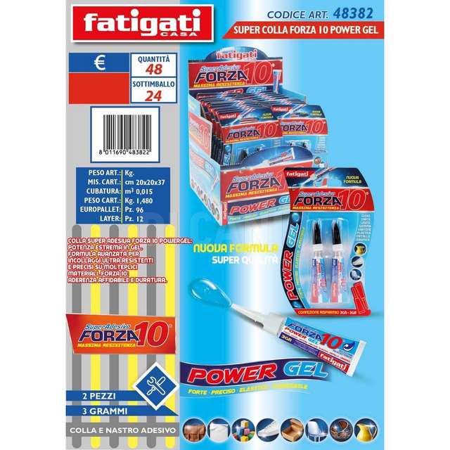 Super colla forza 10 power gel 3gr - Principale
