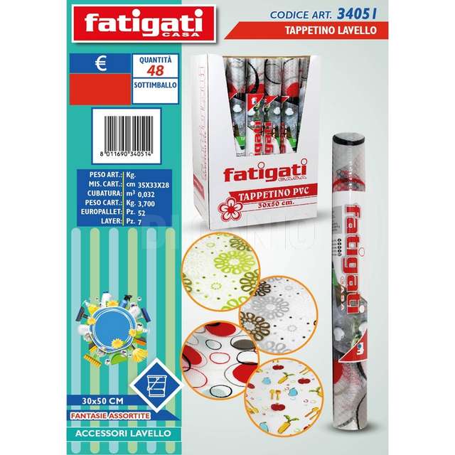 Tappetino pvc.30x50 cm. - Principale