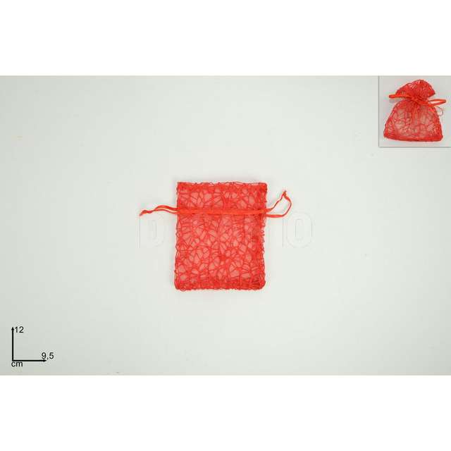 Sacchetto spider 12x9,5cm rosso due esse - Principale